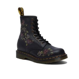 Dr. Martens 1460 Leather Lace-Up Boots decayed roses